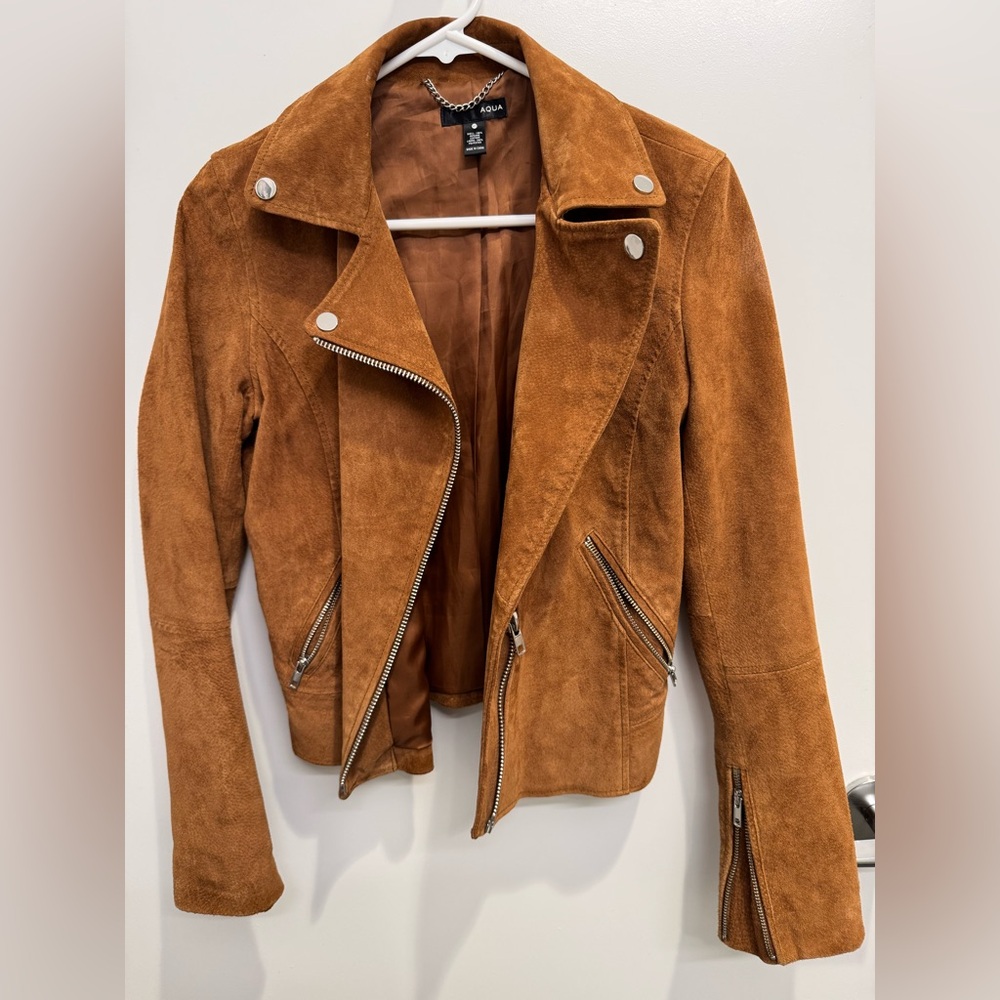 NWOT Aqua Suede Jacket